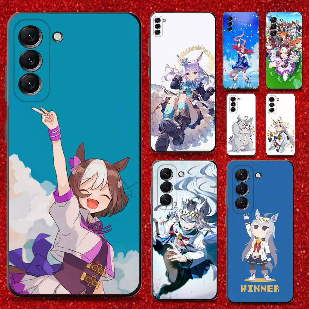 

Pretty Derby Uma Musume Phone Case For Samsung Galaxy A13,A21s,A22,A31,A32,A52,A53,A71,A80,Soft Black Shell