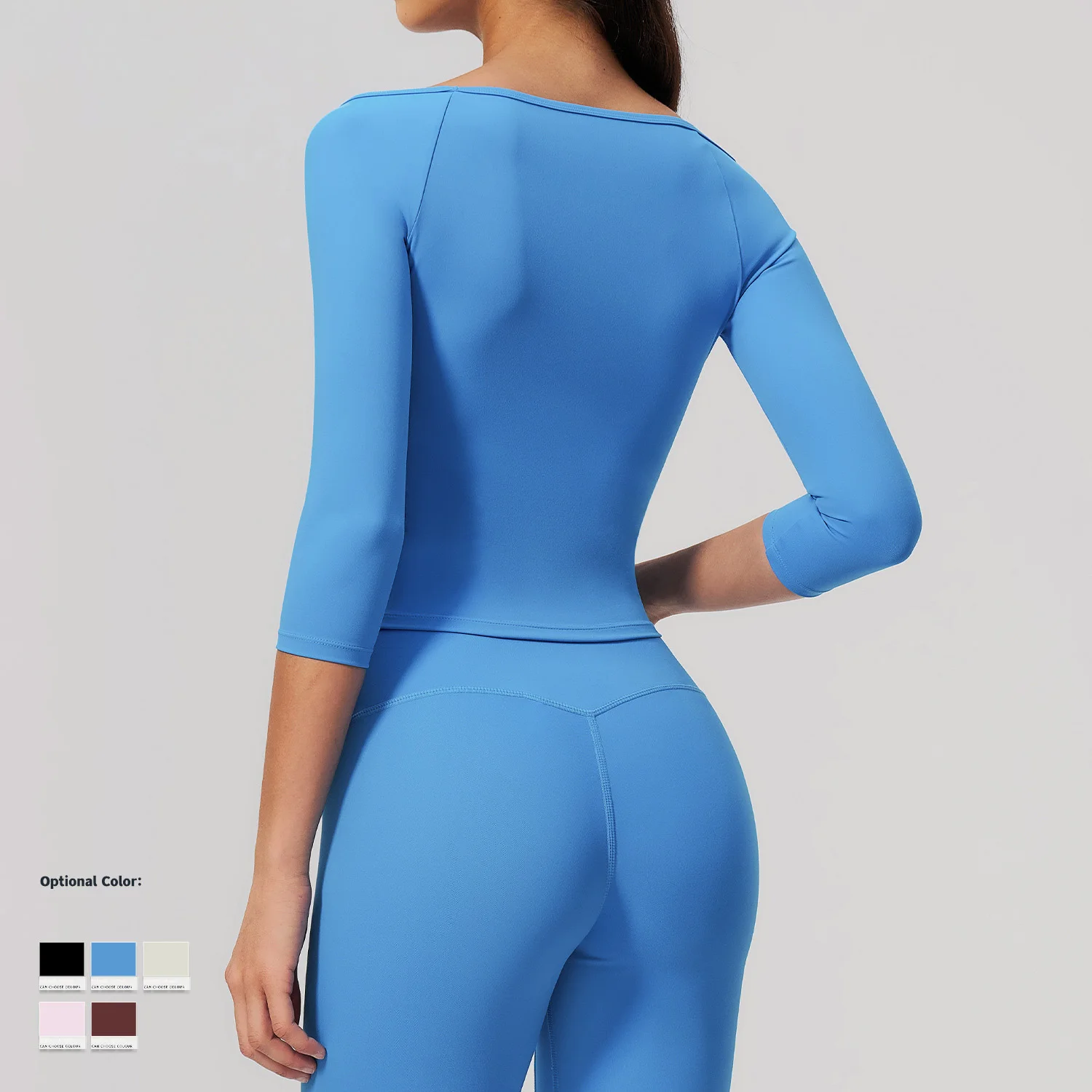 Women Off Shoulder Long Sleeve Yoga T-shirts Solid Sports Top Gym Workout Running Shirts Sexy Quick Dry Fitness Gym Sport Wear