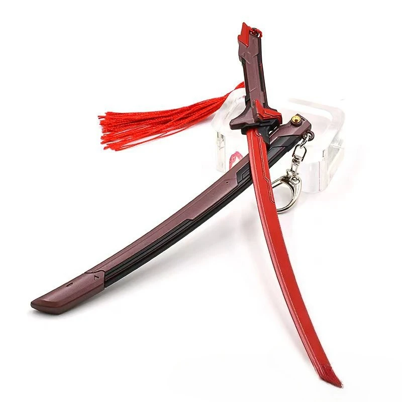 22cm New Game Figure Perimeter Metal Craftsmanship Model Scene Props Backpack Decorative Pendant Ornaments Christmas Gifts Toys