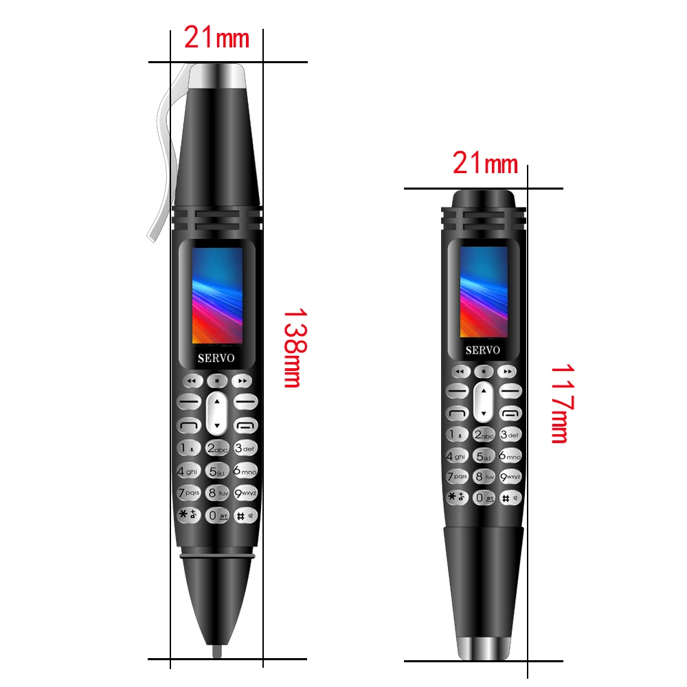 Mini Portable Pocket Flashlight pen miniature Bluetooth dialer Mobile phone Dual SIM Card Cellphone Recording pen