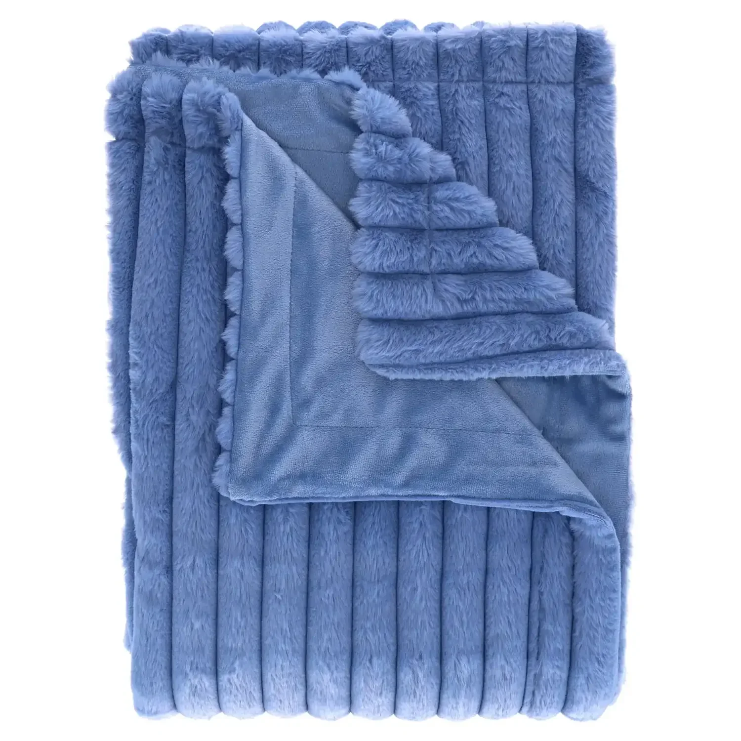Faux Fur Blanket, King Size 102 in X 90 in