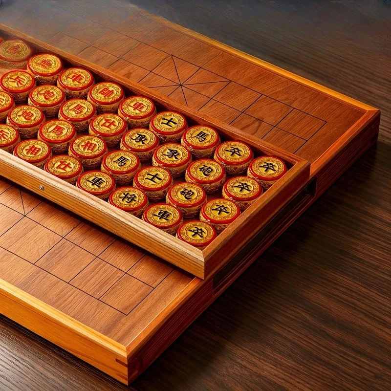 Family board game Chinese Chess Small Gift Portable Strategy Chinese Chess Educational Handmade Conveniente Entertainment Toys