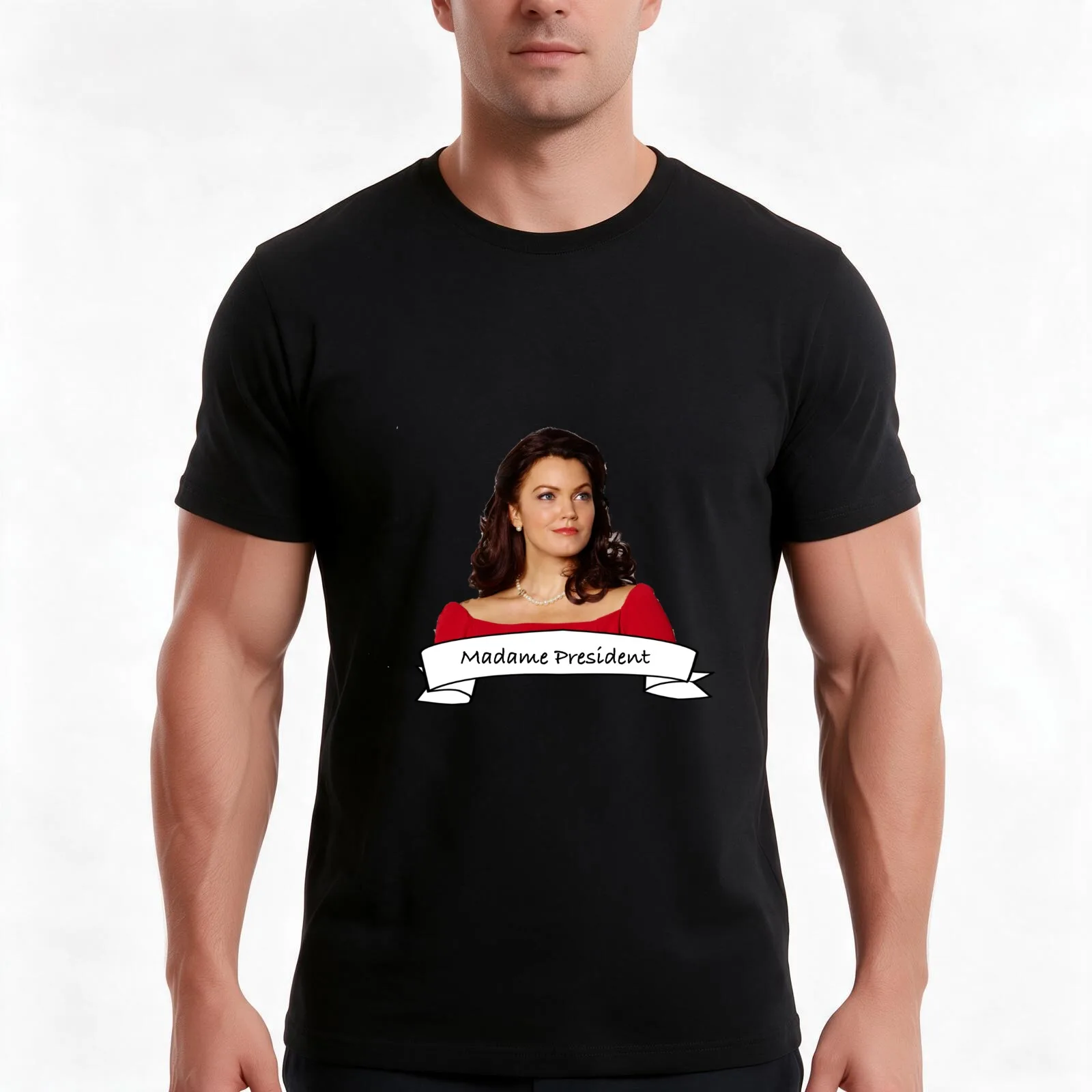 Madame President - Mellie Grant T-Shirt, Summer Casual Cotton Tee, Oversized Streetwear Tops, Vintage Graphic Print, 100% Cotton