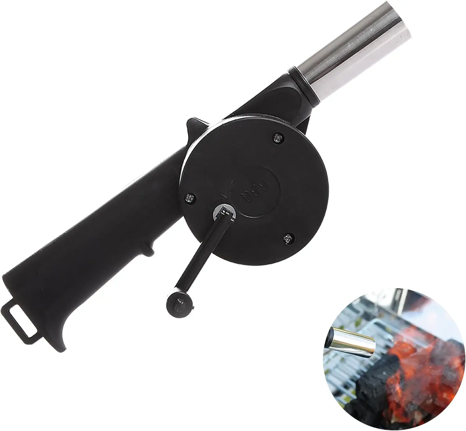 1PCS Hand Operated Portable Barbecue Blower Camping Supplies BBQ Grill Combustion Support Outdoor Picnic Tool Equipment