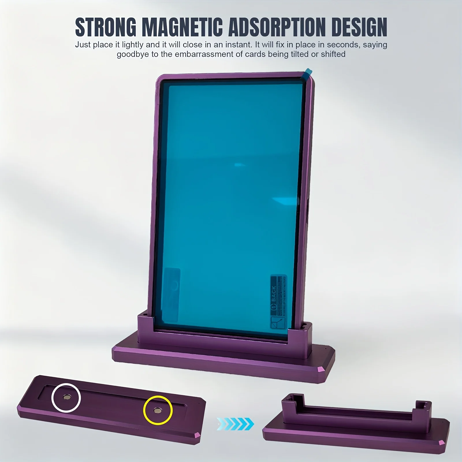 Etui na karty kolekcjonerskie PSA/CGC 35PT ze stopu aluminium / Metalowy stojak / Zestaw kombo Magnetyczny, odporny na zarysowania ochraniacz ekspozycyjny