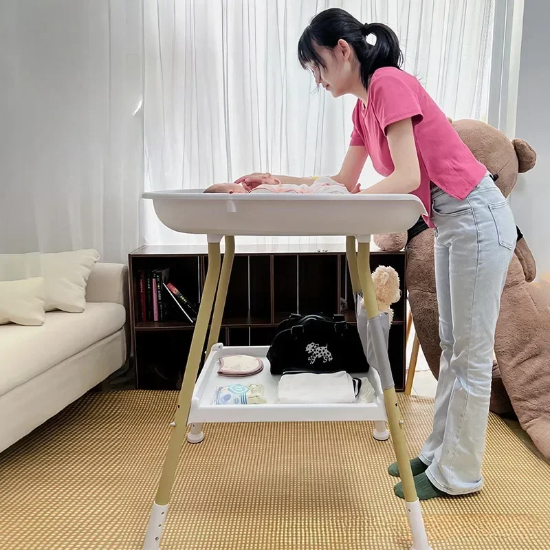 New Baby Care Table Baby Changing Table Confinement Center Supplies Adjustable Height and Low 2-in-1 Crib