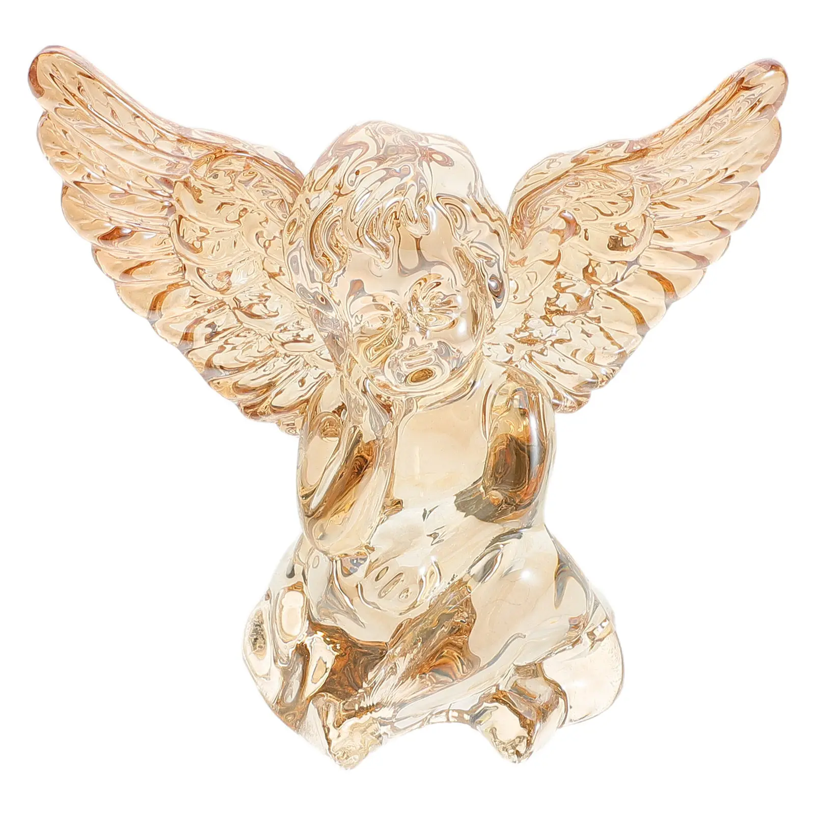 Crystal Angel Ornament Luxurious Home Decor for Living Room Bedroom Dreamy Light Shadow Effect Elegant Decoration