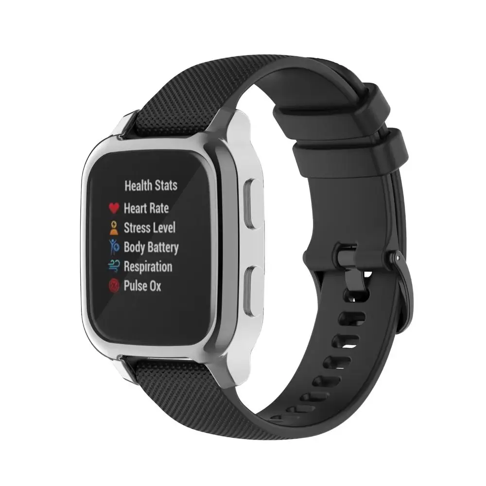 อุปกรณ์เสริม Full Smart Watch Case ฝาครอบป้องกันชุบ TPU ป้องกันหน้าจอสําหรับ Garmin Venu SQ
