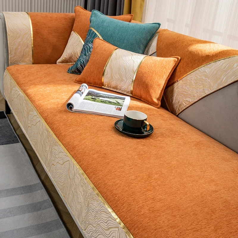 غطاء أريكة رخامي أغطية غير قابلة للانزلاق غطاء كرسي الأريكة منشفة أريكة 1/2/3/4 مقاعد L شكل أغطية أريكة الزاوية لغرفة المعيشة #5