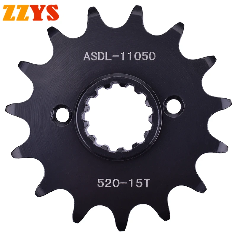 

520 15T 15 Tooth 520-15T Front Sprocket Gear Wheel Cam For Honda Road FMX650 RD12 FMX 650 05-08 FX650 Vigor RD09 FX 650 99-01