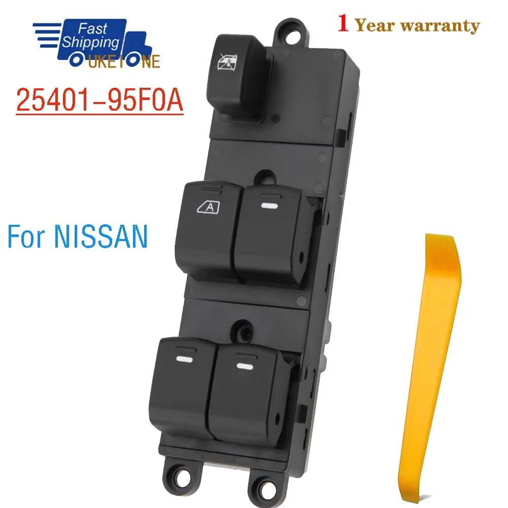 

25401-95F0A 2540195F0A для NISSAN, передний левый электрический переключатель стеклоподъемника, кнопка регулятора управления, автомобильные аксессуары