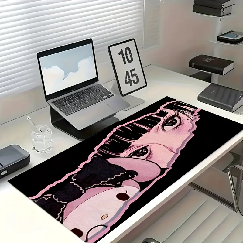 Tappetino da scrivania Sanrio for my melody Anime: morbido, antiscivolo, lavabile e assorbente con simpatico design di personaggi di capelli rosa per off