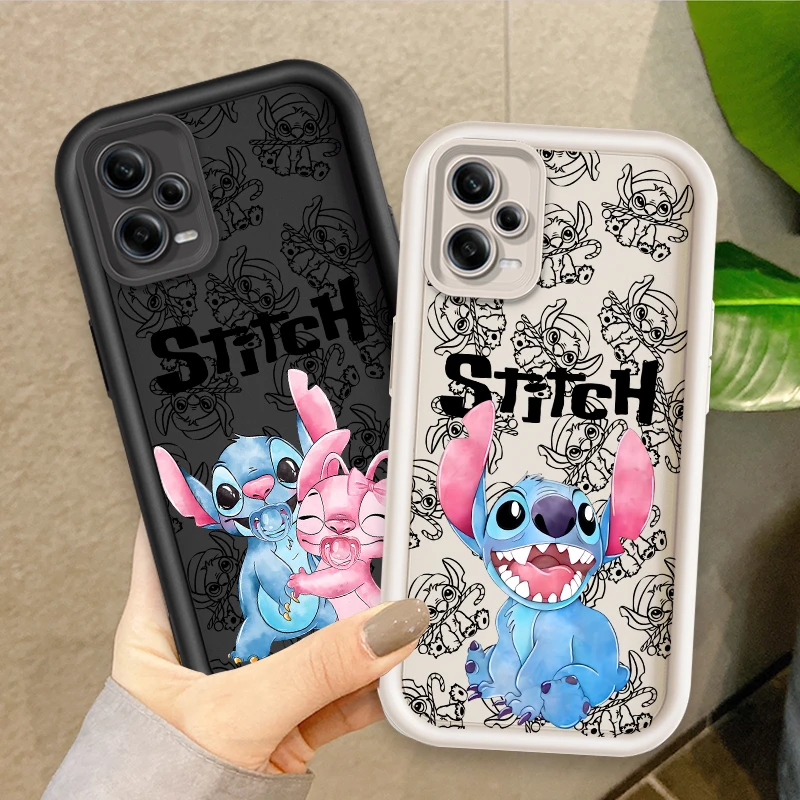 

Disney Stitch Cute Art For Xiaomi Redmi Note 14 13 13R 12 12R 11 11E 11T 11S Pro Plus 4G 5G Eye Ladder Soft Phone Case Funda