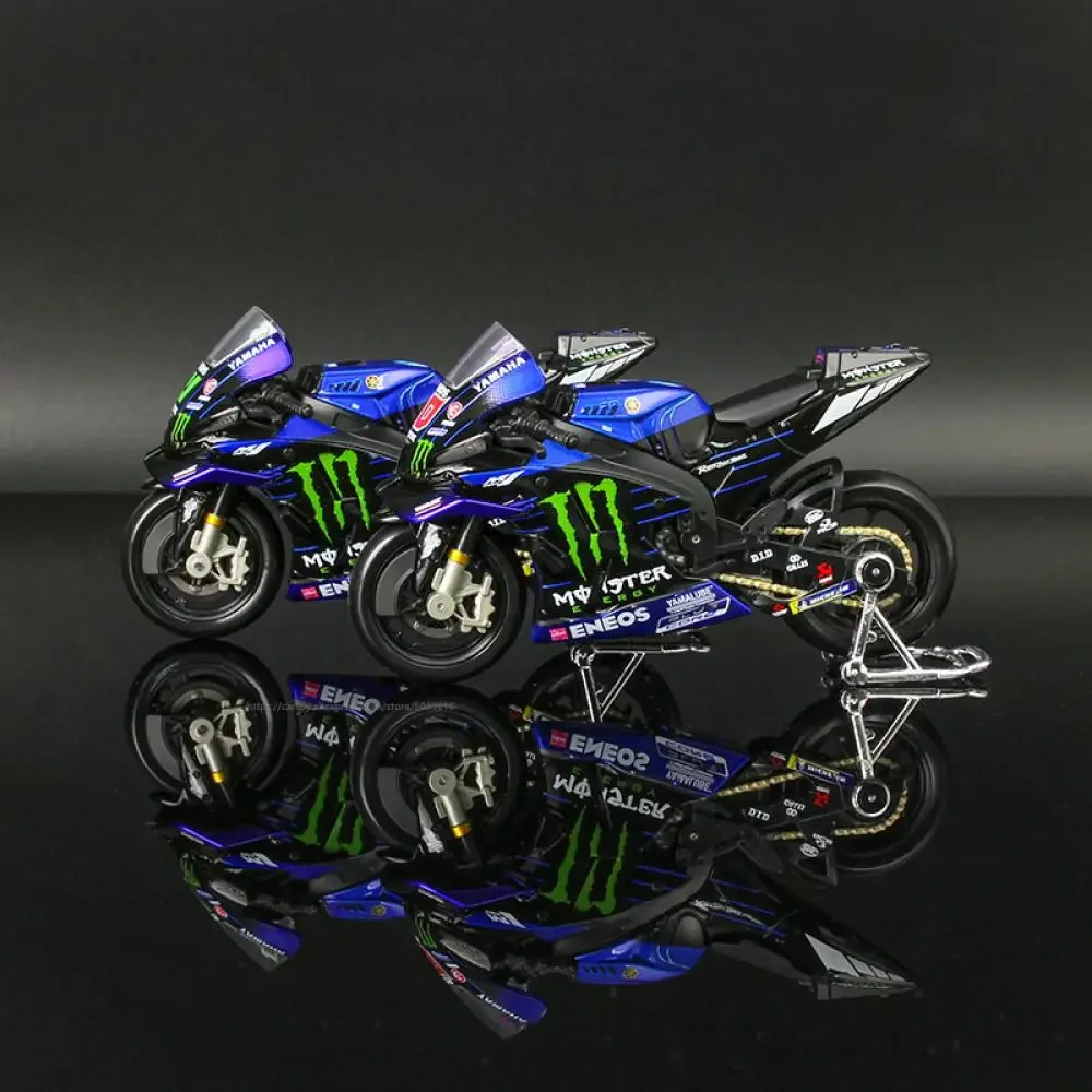 Maisto 1:18 Yamaha 2022 Factory Racing Team 21 Morbidelli 20 Quartararo Alloy Model Toy Motorcycle Collection Cars Gift