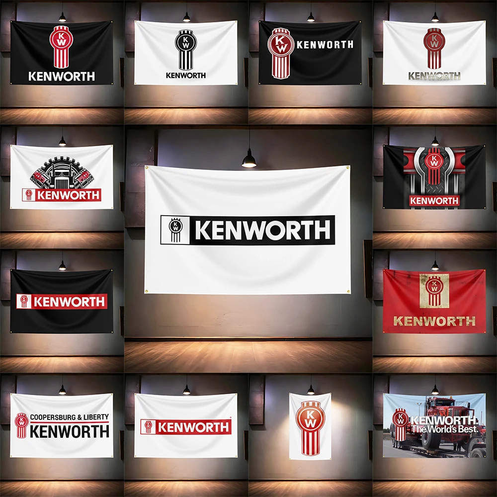 

Ken-worths Truck Fans Flag 3x5ft 90x150cm For Truck Garage Bar Wall Decor Banner