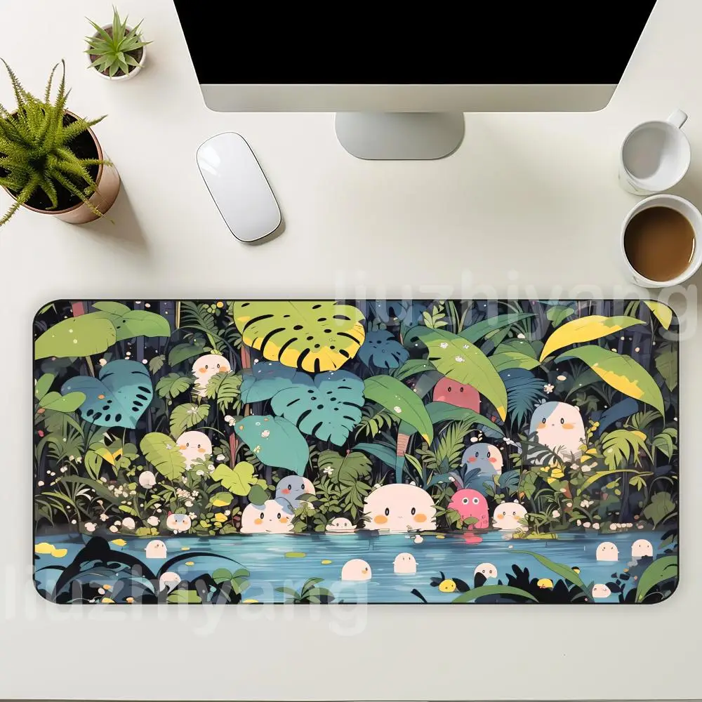 

Коврик для мыши с изображением кота, большой коврик для компьютерной офисной игры, настольные коврики XXL, резиновые противоскользящие коврики для игровой клавиатуры, длинные настольные коврики