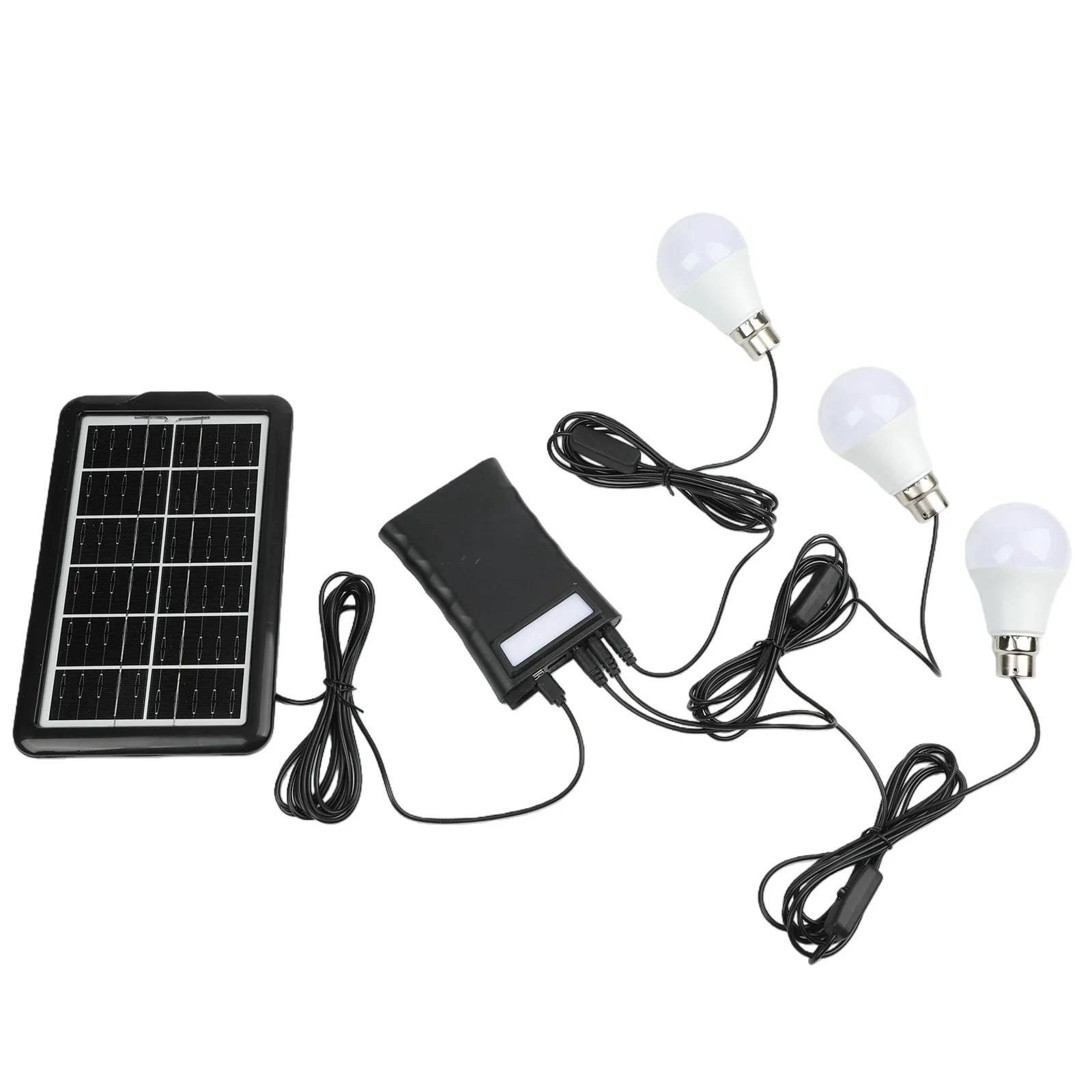 Waterproof Lantern White Camping Lantern Plastic Power Shell Three Bulbs Connection 10 Hours Lighting Time Easy Installation