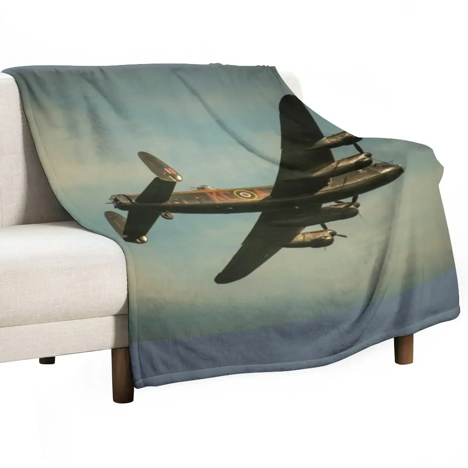 

New Flight of the Lancaster Throw Blanket Thins Beach bed plaid Flannels Blankets