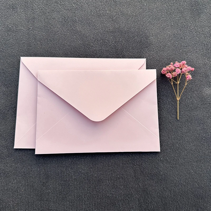 Enveloppes épaisses de haute qualité, enveloppe rose pour faire-part de mariage, carte postale de visite, emballage cadeau, 250g, 10 pièces par lot, 256