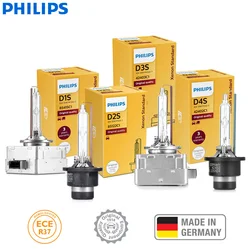 Philips-bombilla de Xenón estándar para coche, de 12V lámpara Original, 35W, HID, D1S, D2S, D2R, D3S, D4S, ECE, Alemania, 1x