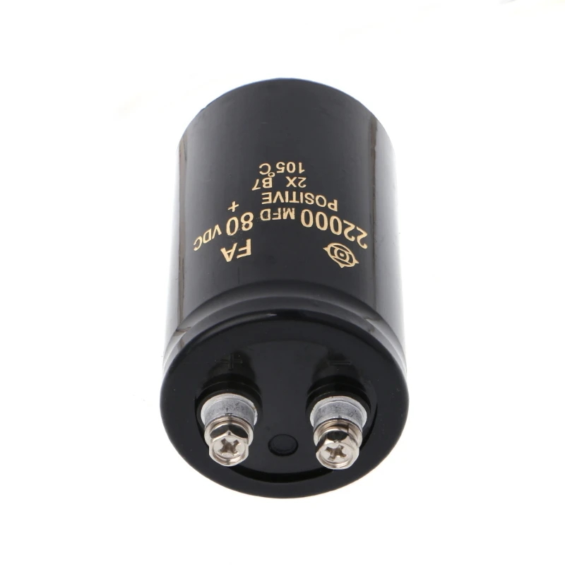 22000uF 80V Electrolytic Screw Capacitor o Amp Power Supply 50x80mm 105℃