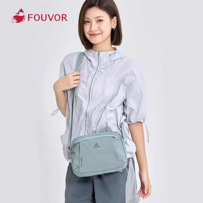 Fouvor Crossbody Bag 3D Pattern Adjustable Strap Wear-resistant Shoulder Bags Practical Commuting Casual Short Trip Bags 3073-07