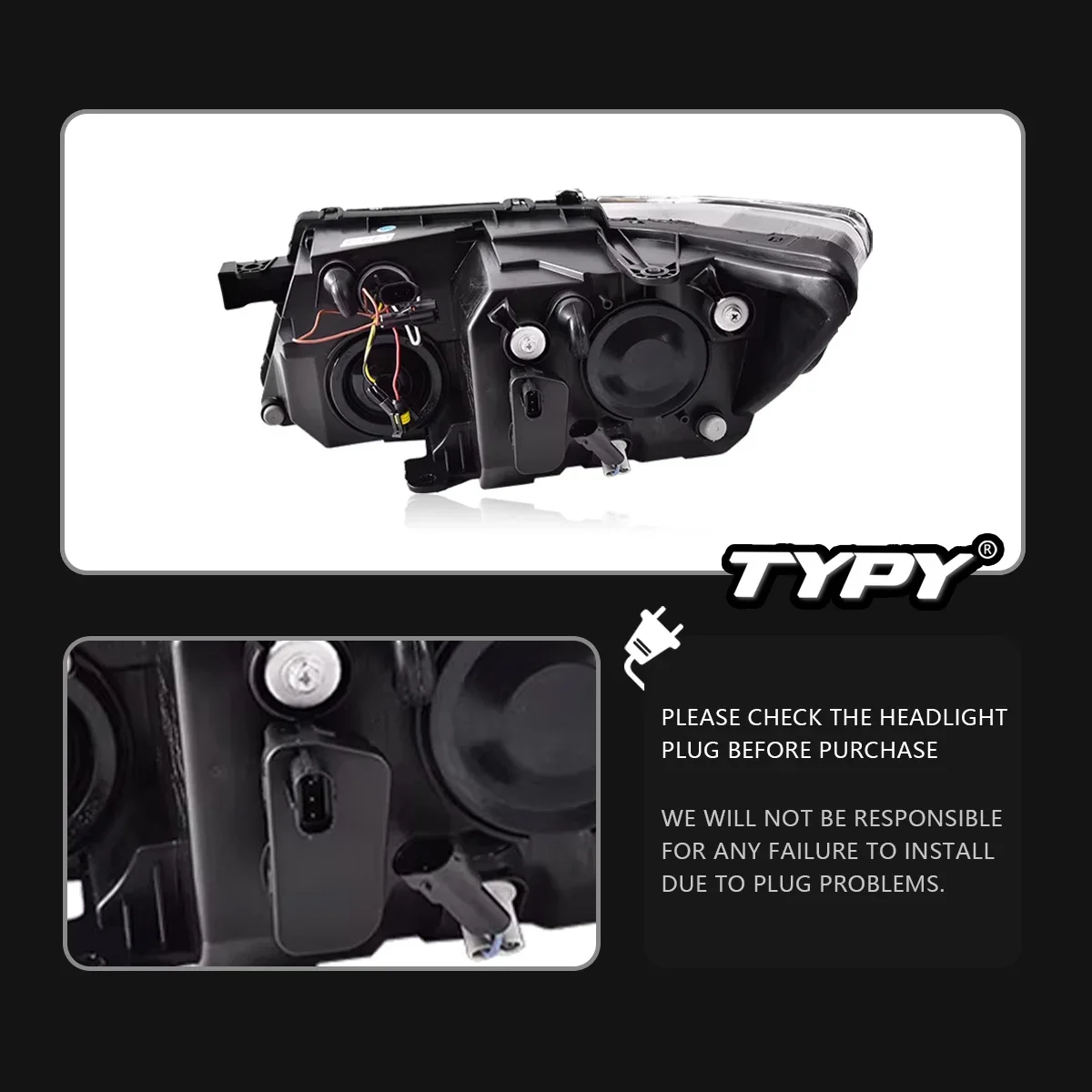 

Автомобильная фара TYPY для Dodge Journey 2009-2016, обновленная, модифицированная для нового DRL, динамический указатель поворота, светодиодная фара, автоаксессуары