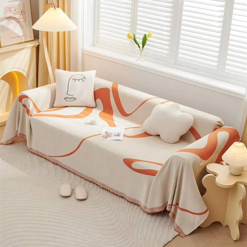 1pcs Jacquard Sofa Cover All Season Non-Slip Anti-Cat Scratch  One Piece Full Coverage Blanket Home Decoration