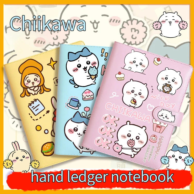 Chiikawa Cartoon Peripheral Handbook Notebook Portable Detachable Loose-leaf Diary Birthday Student Child Gift