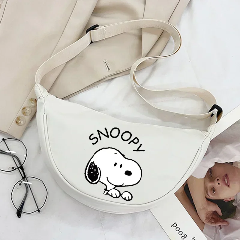 Snoopys Designer Umhängetasche Kinder Cartoon Frauen Handtasche Niedliche beliebte Umhängetasche Canvas Satchel Make-up Tote Student Mädchen Geschenk
