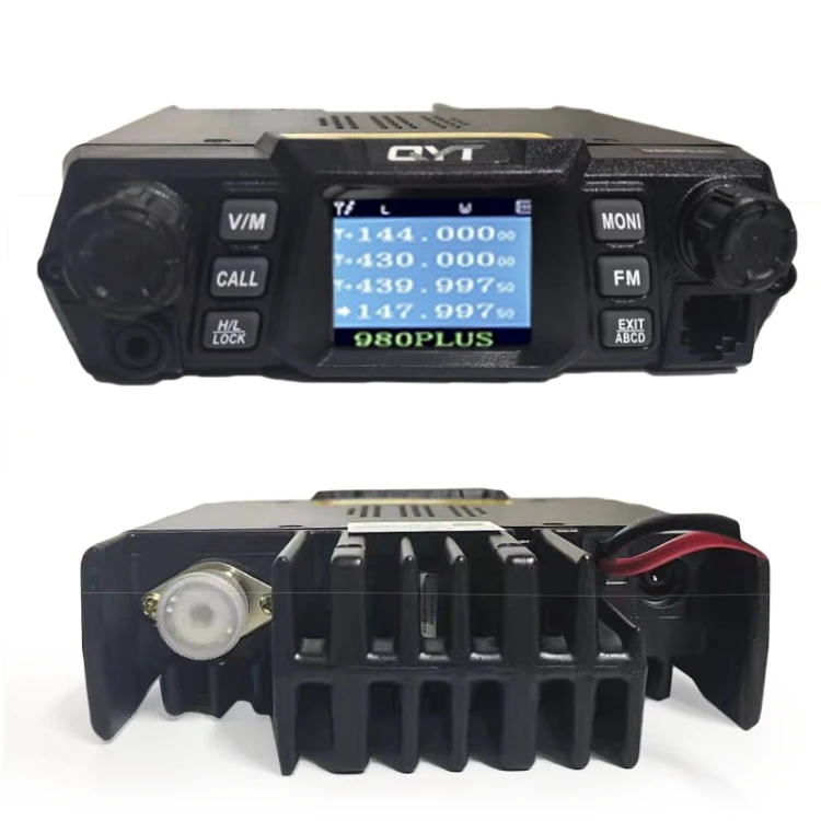 Hot Selling QYT KT-980 Plus 75W(VHF) / 55W(UHF) Dual Band Mobile Radio Station For Car Vehicle Car Walkie Talkie