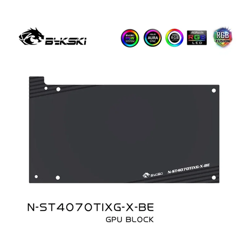 Bykski N-ST4070TIXG-X บล็อกน้ำสำหรับซ็อตแอก เจอร์ฟอยซ์ RTX 4070 Ti X-Gaming/AMP AIRO Trinity การ์ด/ทองแดงคูลเลอร์หม้อน้ำ
