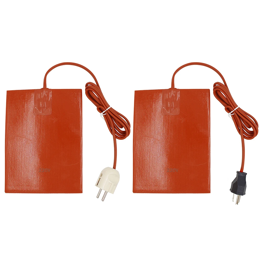 110V 220V Oil Engine Tank Mat Plate Flexible Waterproof 300W Engine Oil Tank Heater Pad Fuel Water Tank Electric Heating Mat
