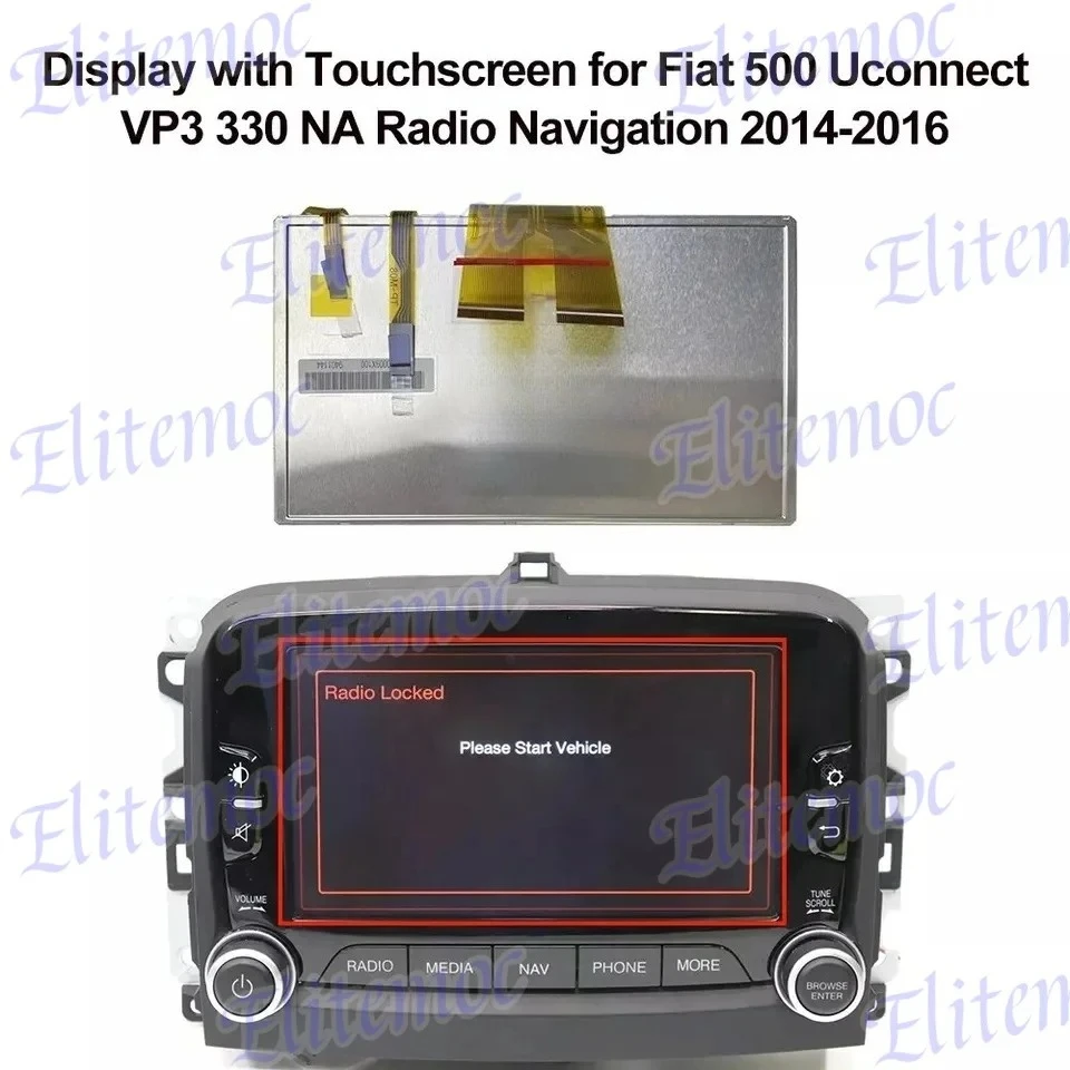

For Jeep Renegade Navigation Head Media Unit LCD Screen Display Digitizer QNG-BE2812 DD065MP