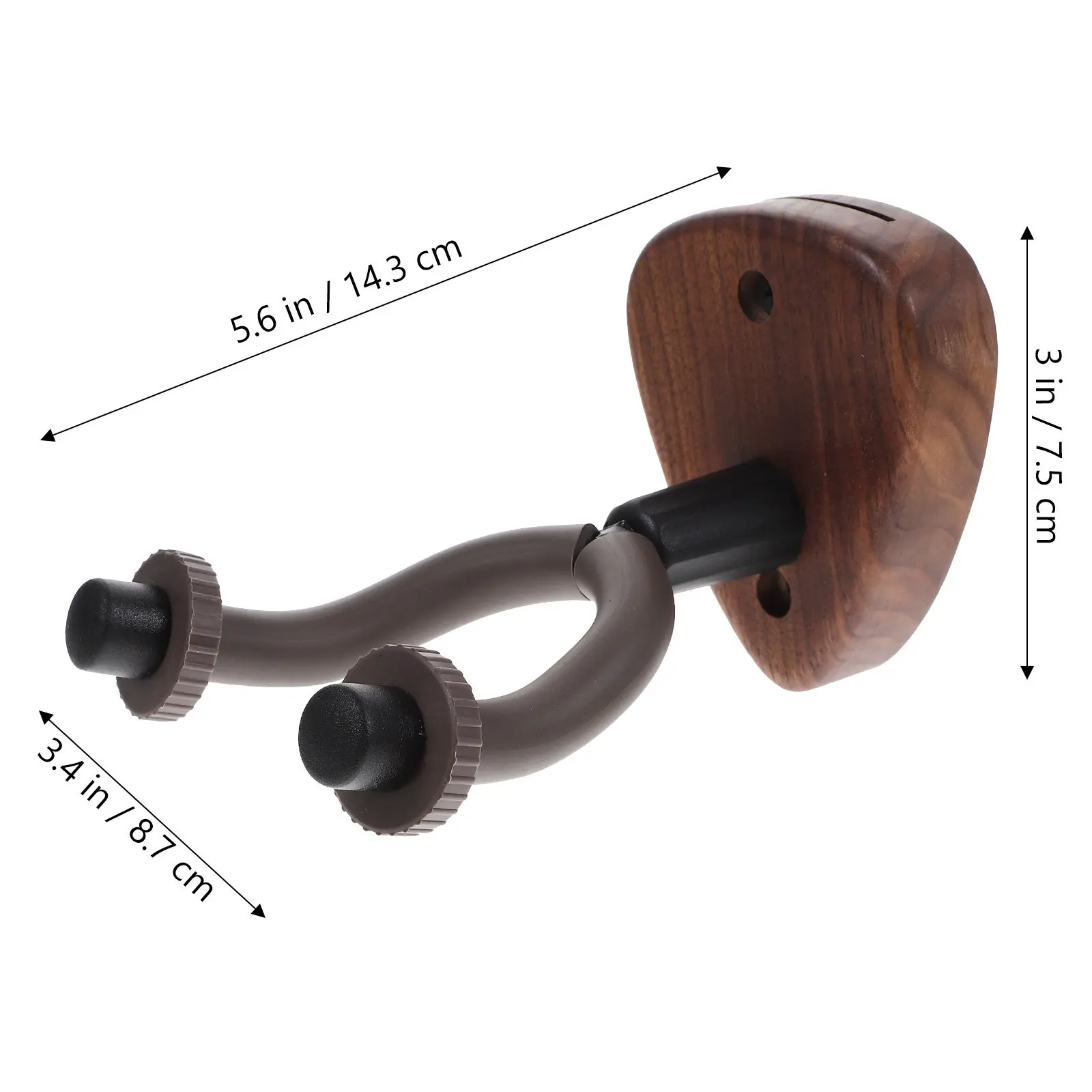 Guitar Wall Mount Hook Sturdy Guitar Holder Wall Hanger Adjustable Angle Stand for Acoustic Classical Ukulele Display Rack - view 6