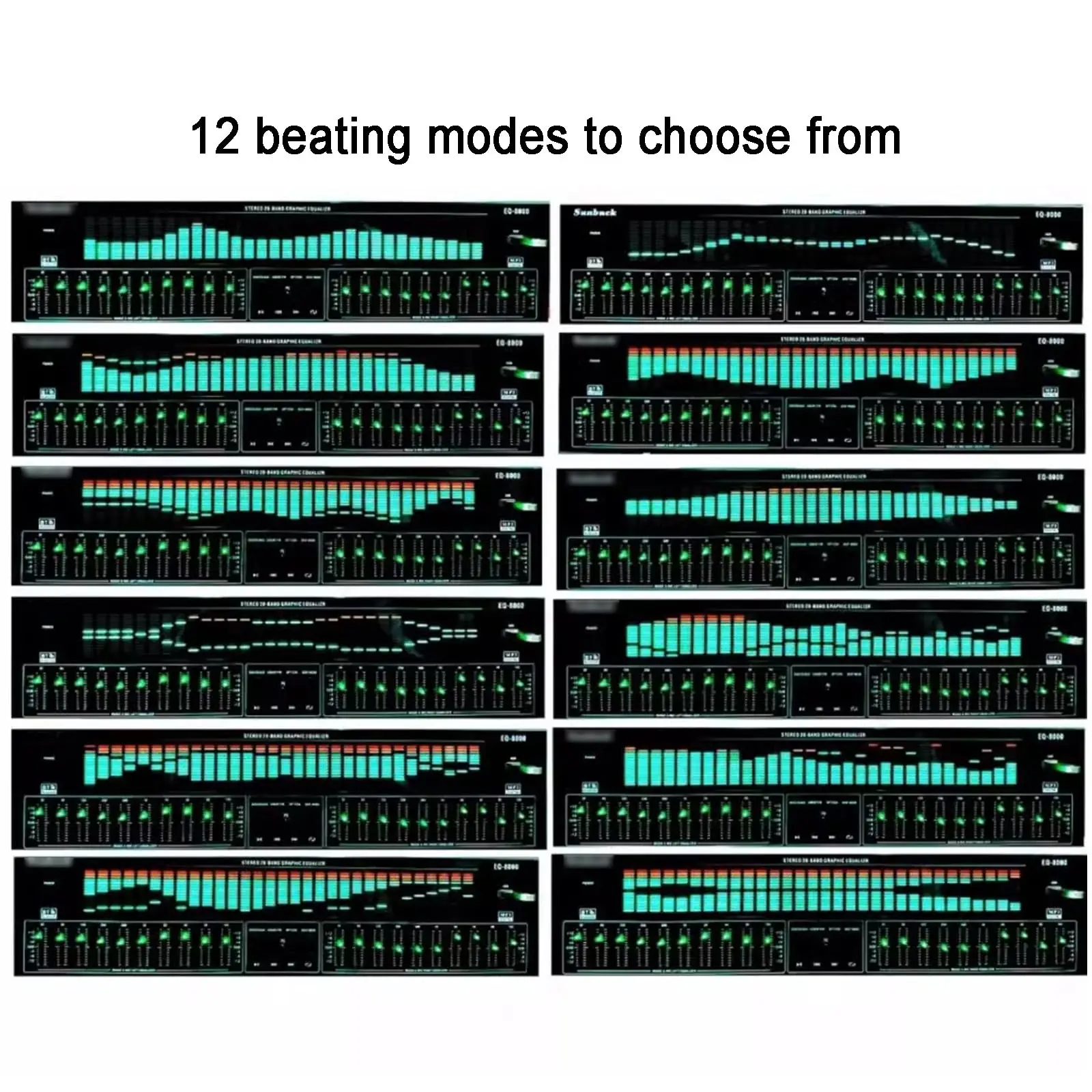31-Band Digital Equalizer,Digital Audio Stereo Graphic EQ,Music Spectrum Analyzer,Noise Reduction,for Recording Studio