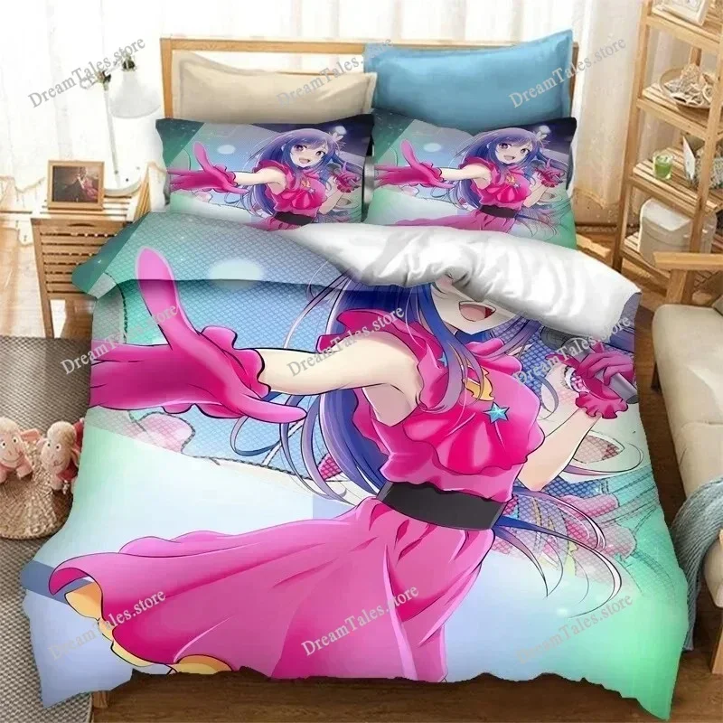 

3D Printed Anime OSHI NO KO Bedding Set Duvet Cover Bedroom Comforter Single Twin King _Size Quilt Cover Home Textiles741