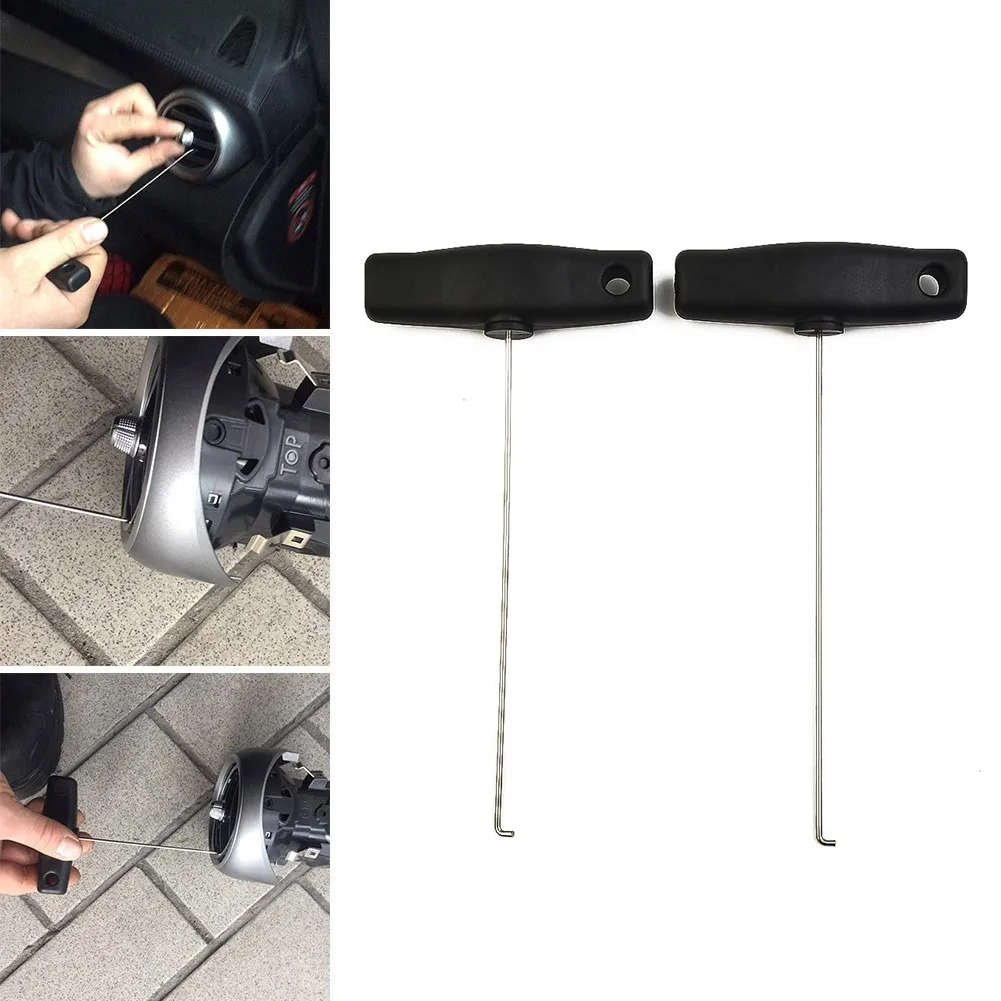 High Quality Pull-out Hooks 2pcs/Set Stainless Steel 2 Speedometer 200mm Long For Mercedes-Benz Hook Extractor