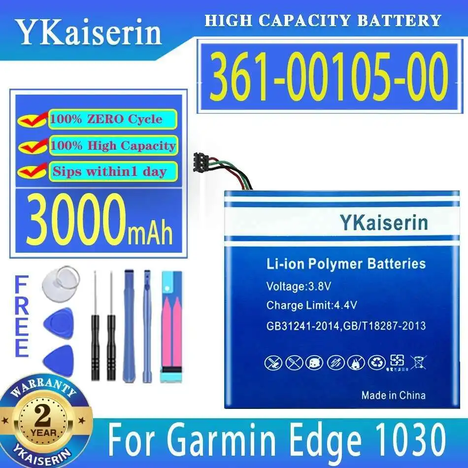 

361-00105-00 For Garmin Edge 1030 Gps Handheld High-Capacity Device Battery 3000Mah