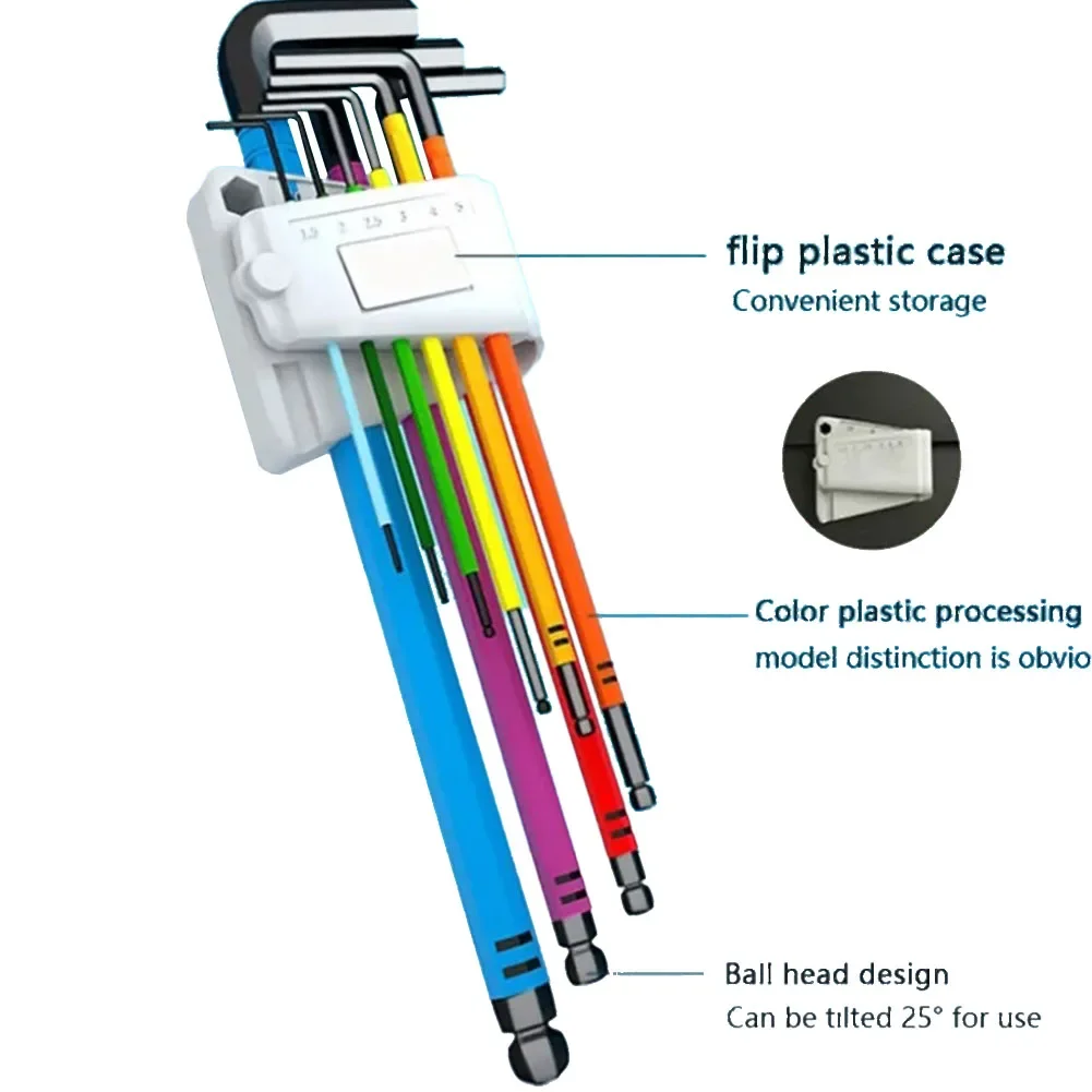 

Hand Repair Tool Screwdriver Set Pcs L Types Reliable Ballpoint Pen Wear Resistant Dimension Markers Ergonomic Handle Design