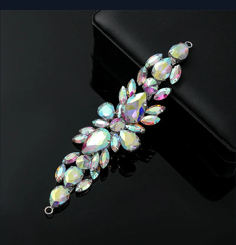 5 Stück Strass-Dekoration Kristall-Diamant-Accessoires für Taschen und Hüte DIY-Handwerk Hochzeits-Abendkleid Hochwertige Strass-Verzierung – Detail 5