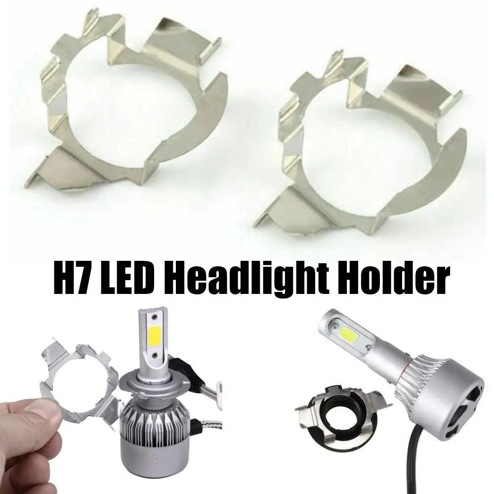 

H7 LED Holder Universal Headlight Base Headlamp Retainer Bulb Socket Adapter Auto Replacement Parts Automobiles Accessories