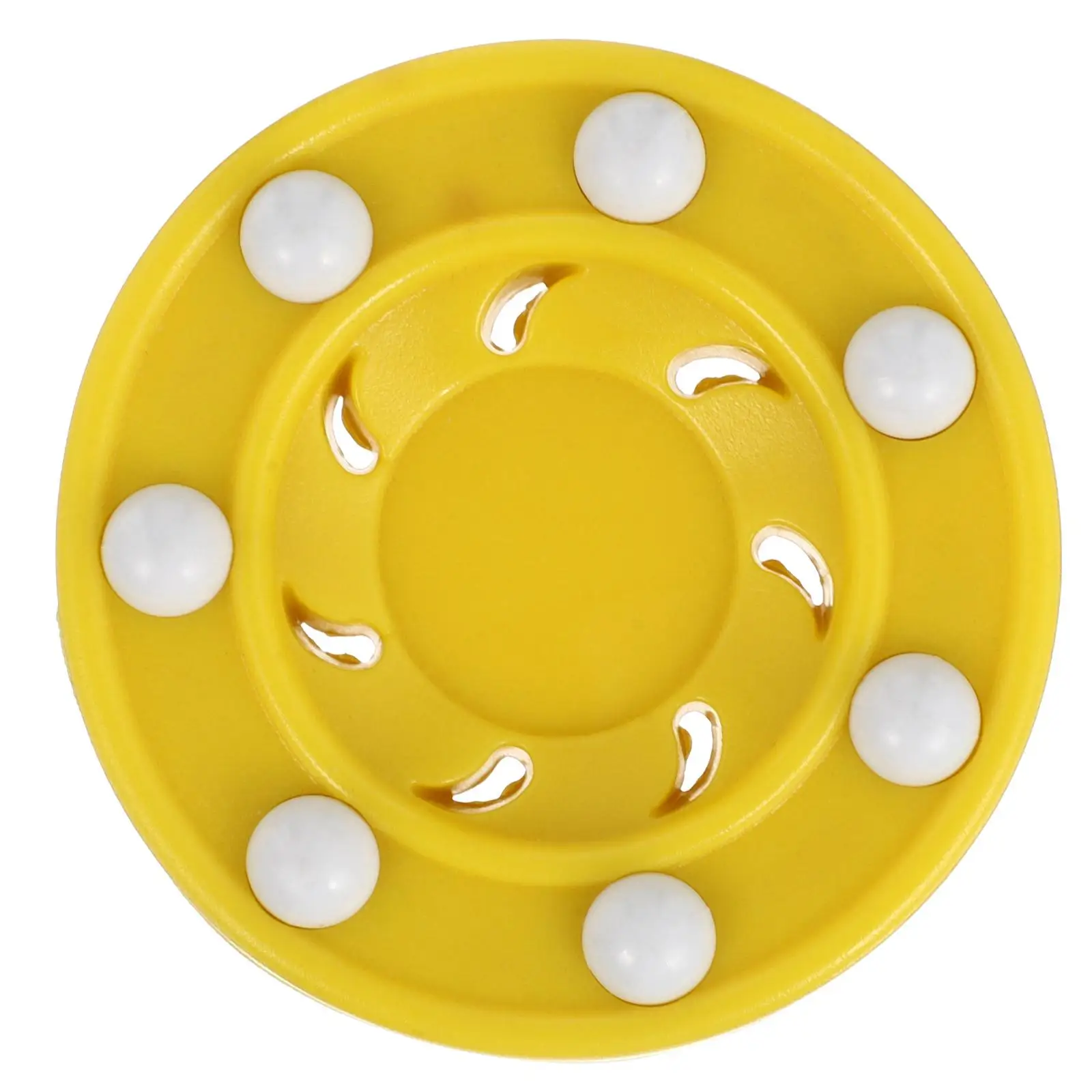 

Roller Skating Hockey Puck Yellow Professional Training Competition Game Supplies for Smooth Surface