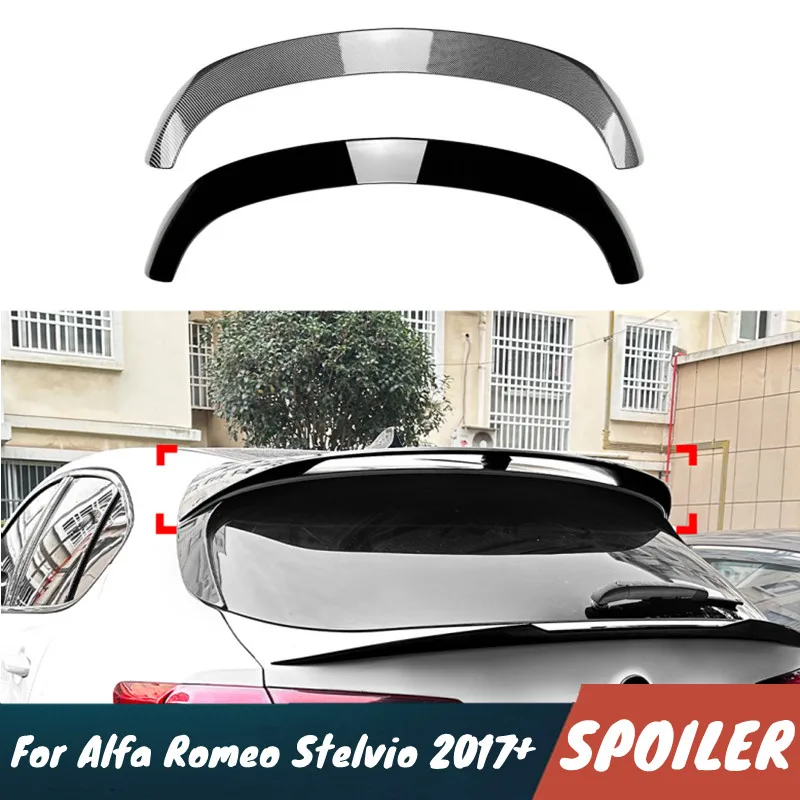 

Для 2017+ Alfa Romeo Stelvio PP MateriaI черный карбон задняя крышка багажника, спойлер, крылья, комплект кузова, аксессуары для внешней тюнинга