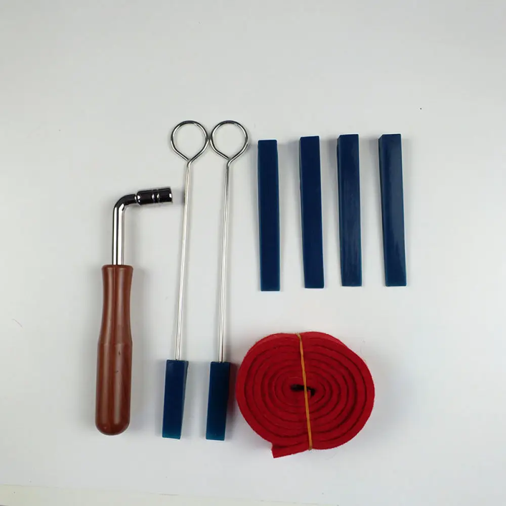 Essential Piano Tuning Tool Kit Wrench Hammer Mute Set Professional For Keyboard Musical Instrument Maintenance Repair