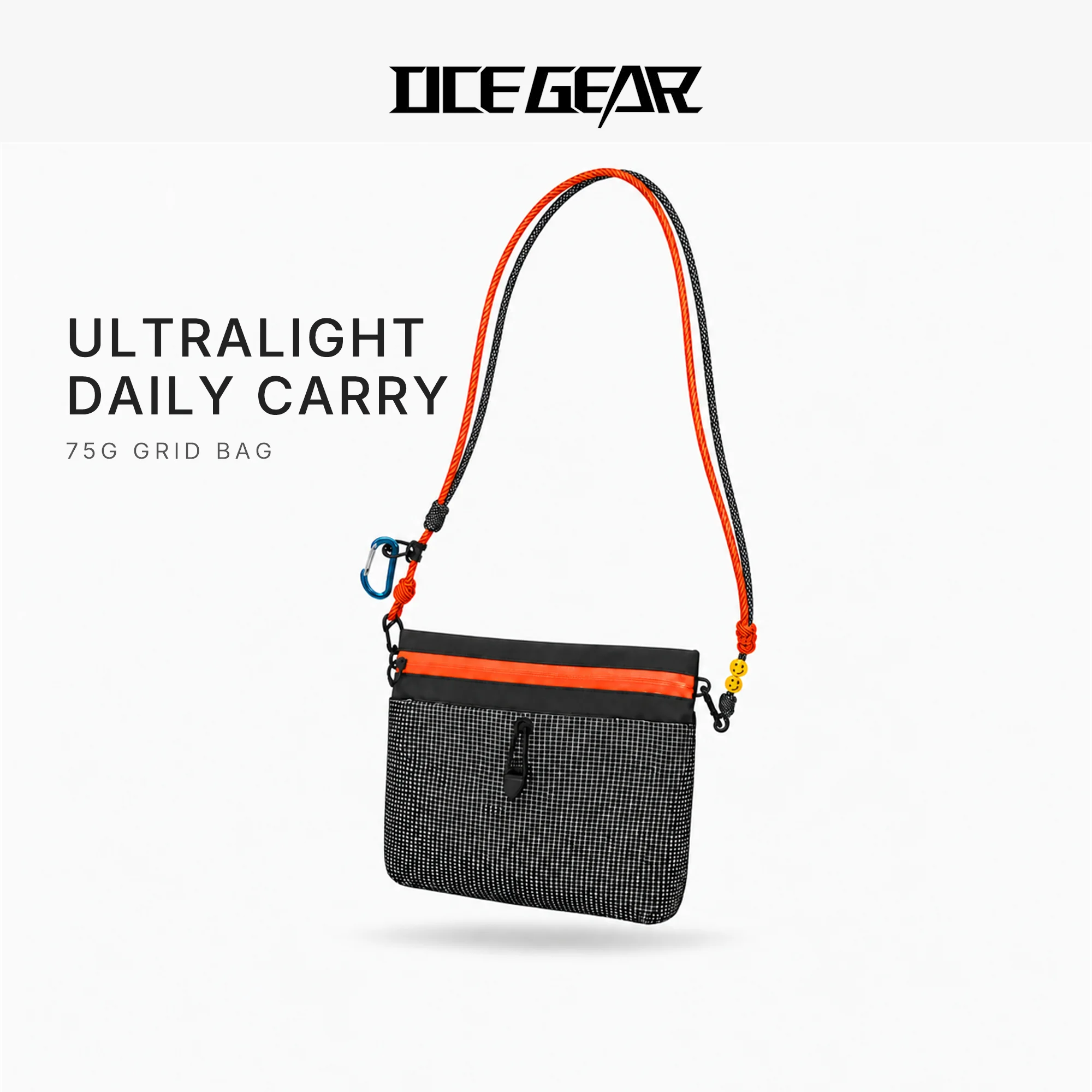 Dyneema Waterproof Crossbody Bag Ultralight 90g Hiking Sacoche Bag YKK Zipper Anti-tear Shoulder Bag for Men Women Outdoor Gear