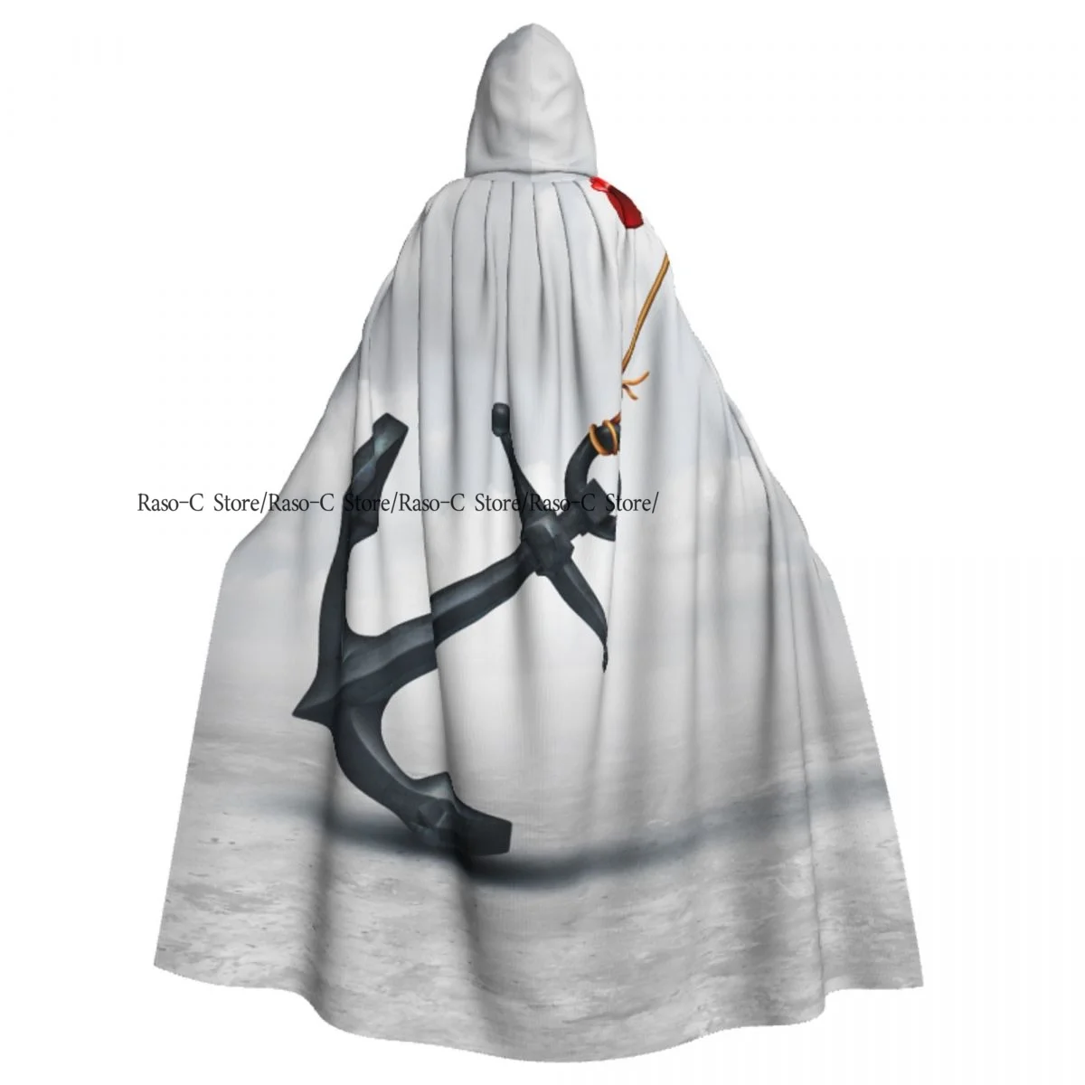 Long Cape Cloak Dart And Heavy Anchor Hooded Cloak Coat Autumn Hoodies