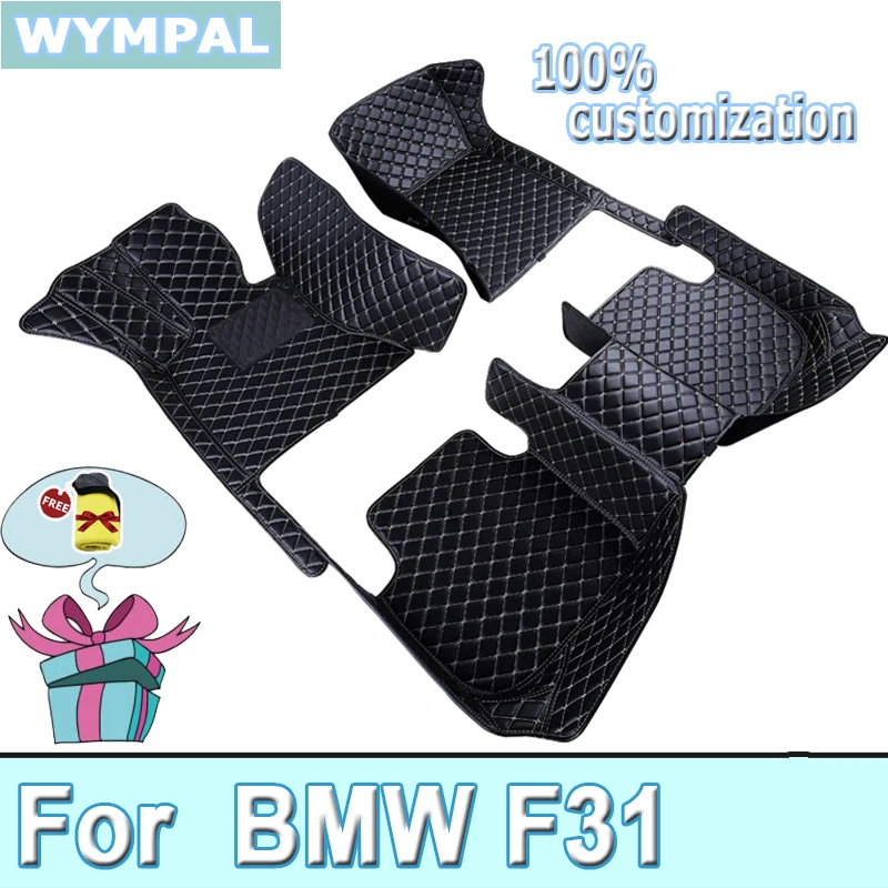 Artificial Leather Custom Car Floor Mats for BMW F31 Touring 3 Series 2011-2019 Year Interior Details Car Accessories Carpet