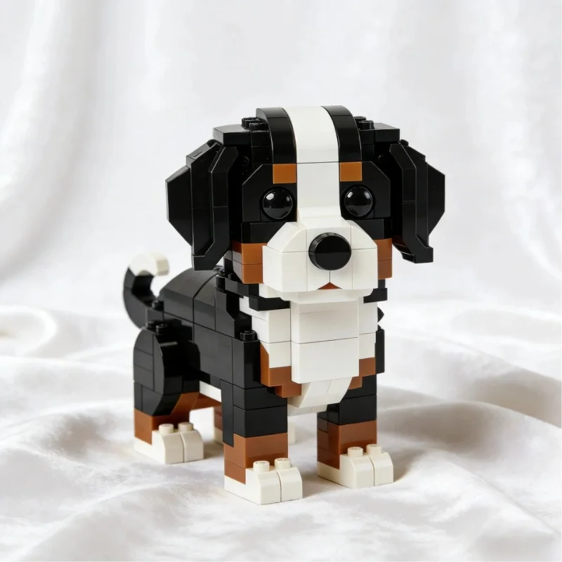New Building Block Toys Dachshund Brick Set Dachshund Building Block Set Bernese Mountain Dog Home Decor  Toy Building Bricks - view 2