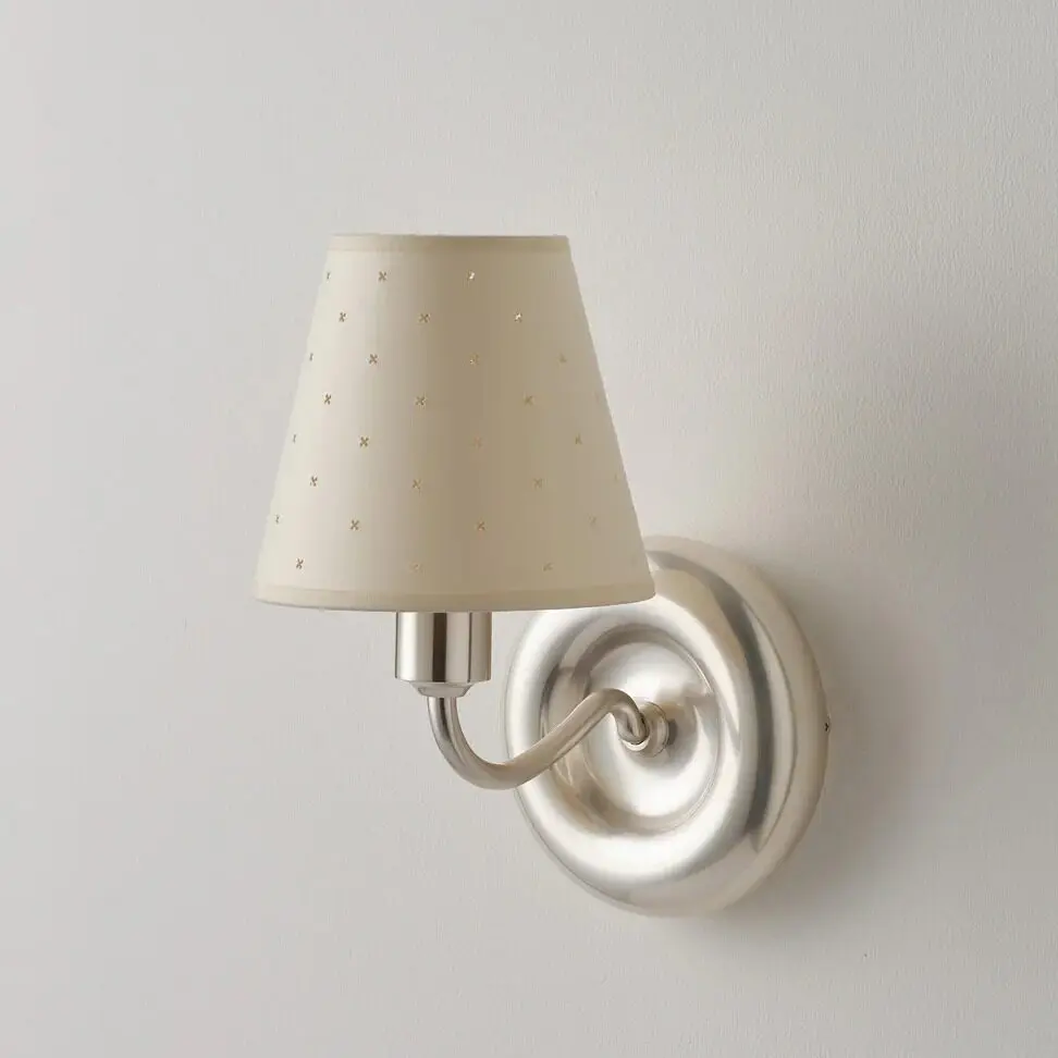 Modern Minimalist Wall Lamp Bedroom Wall Lamp Punched Star Hotel Bedside Cream Retro